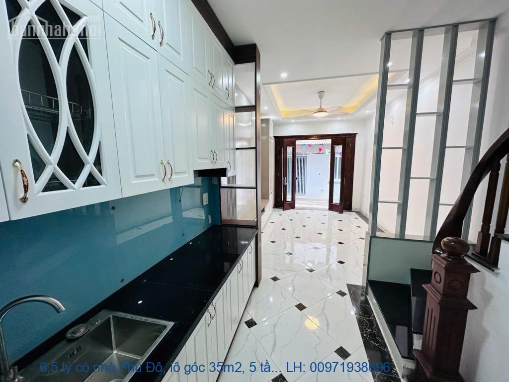 6,5 tỷ có nhà Phú Đô, lô góc 35m2, 5 tầng, dân xây