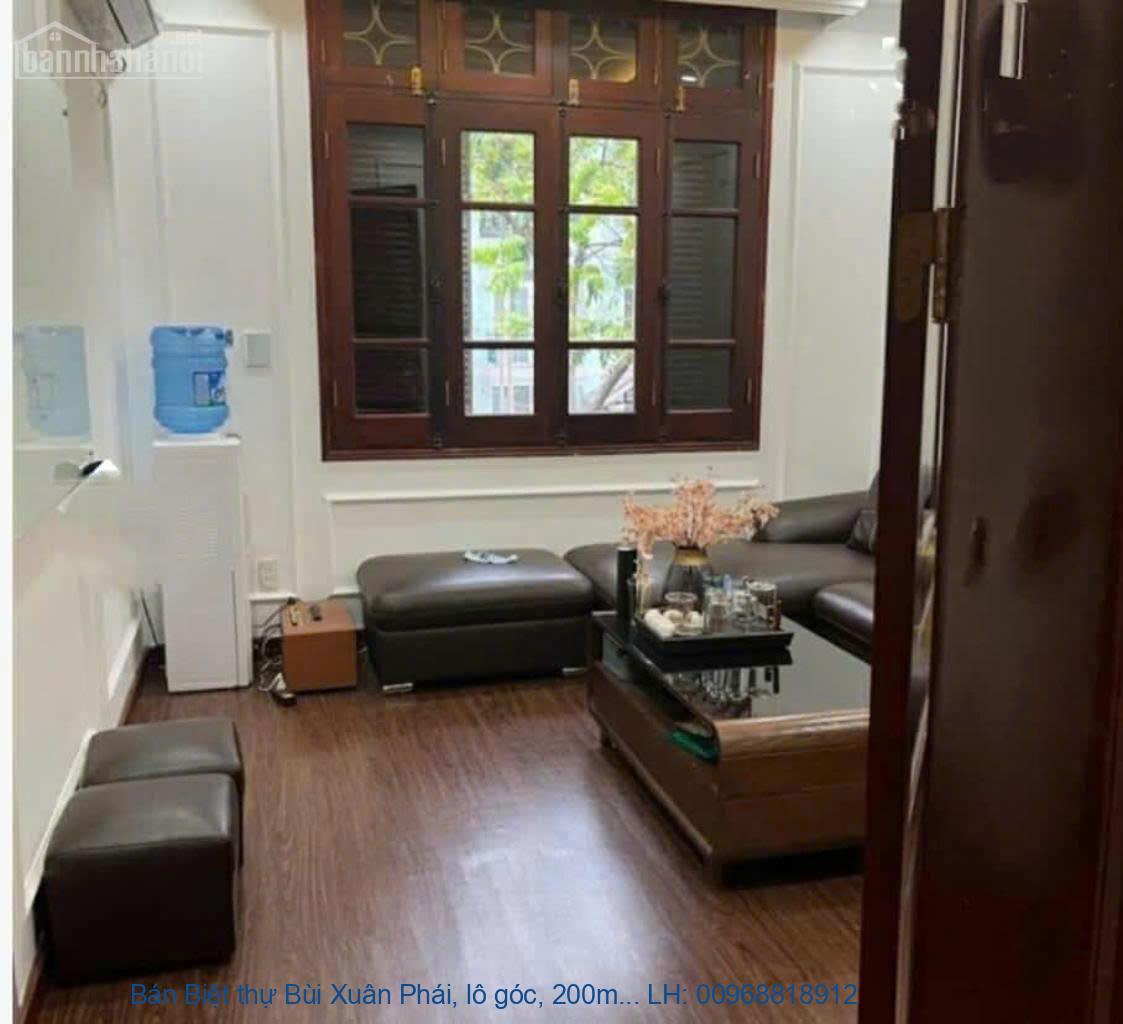 Bán Biệt thự Bùi Xuân Phái, lô góc, 200m2, khu Vip quan chức ở, giá