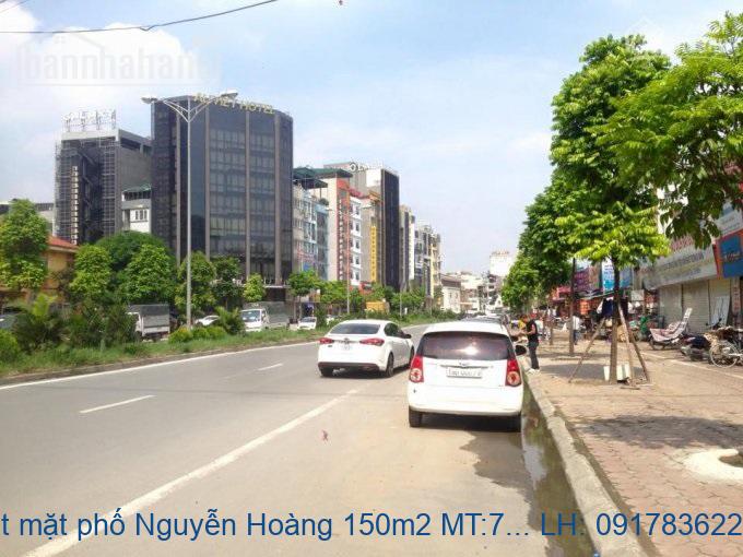 Bán đất mặt phố Nguyễn Hoàng 150m2 MT:7m giá rẻ