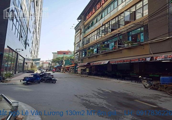 Bán đất ngõ Lê Văn Lương 130m2 MT:8m giá 24tỷ