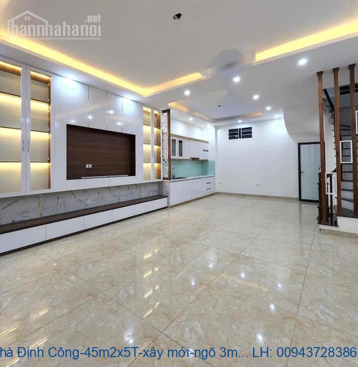 Bán nhà Định Công-45m2x5T-xây mới-ngõ 3m-sát phố-giá 7,35 tỷ-sđcc Bán nhà Định Công-45m2x5T-xây mới-ngõ 3m-sát phố-giá 7,35 tỷ-sđcc