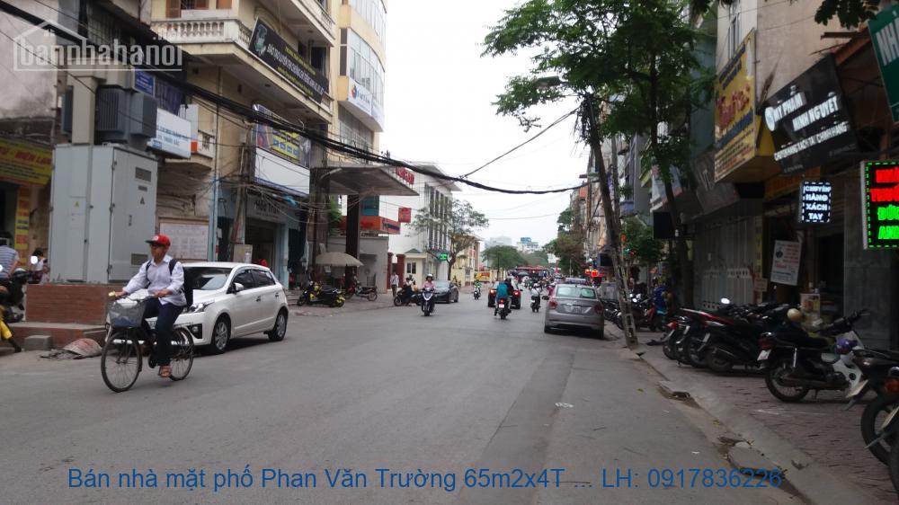 Bán nhà mặt phố Phan Văn Trường 65m2x4T MT:5m giá 17tỷ