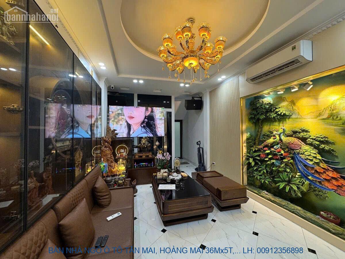 BÁN NHÀ NGÕ Ô TÔ TÂN MAI, HOÀNG MAI 36Mx5T, MT 4.5M GIÁ 9.98 TỶ