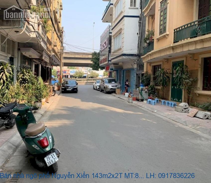 Bán nhà ngõ phố Nguyễn Xiển 143m2x2T MT:8,4m giá 28tỷ