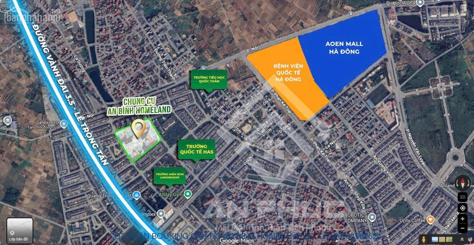 CĐT NHẬN BOOKING CĂN HỘ AN BÌNH HOMELAND, LÊ TRỌNG TẤN GIÁ ĐẦU TƯ