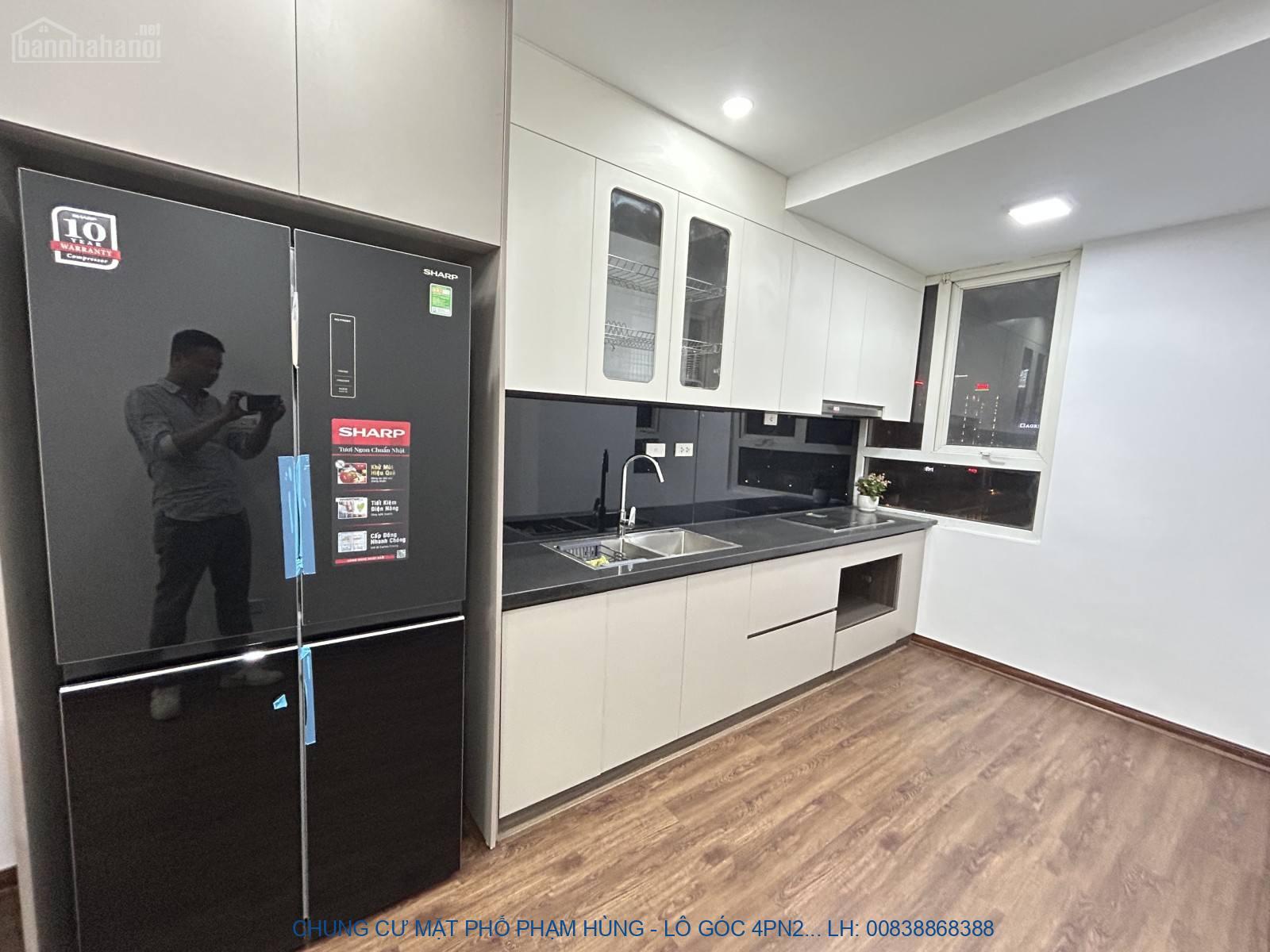 CHUNG CƯ MẶT PHỐ PHẠM HÙNG - LÔ GÓC 4PN2VS FULL NỘI THẤT - TẦNG TRUN