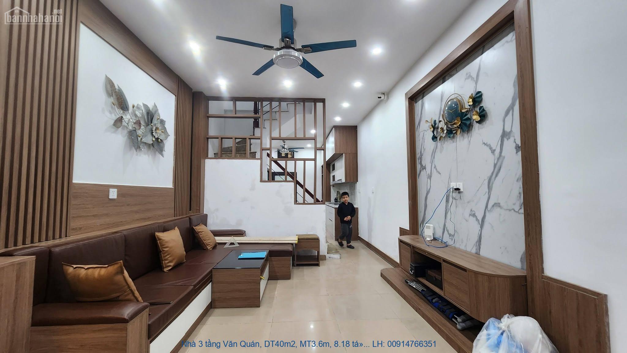 Nhà 3 tầng Văn Quán, DT40m2, MT3.6m, 8.18 tỷ Hà Đông