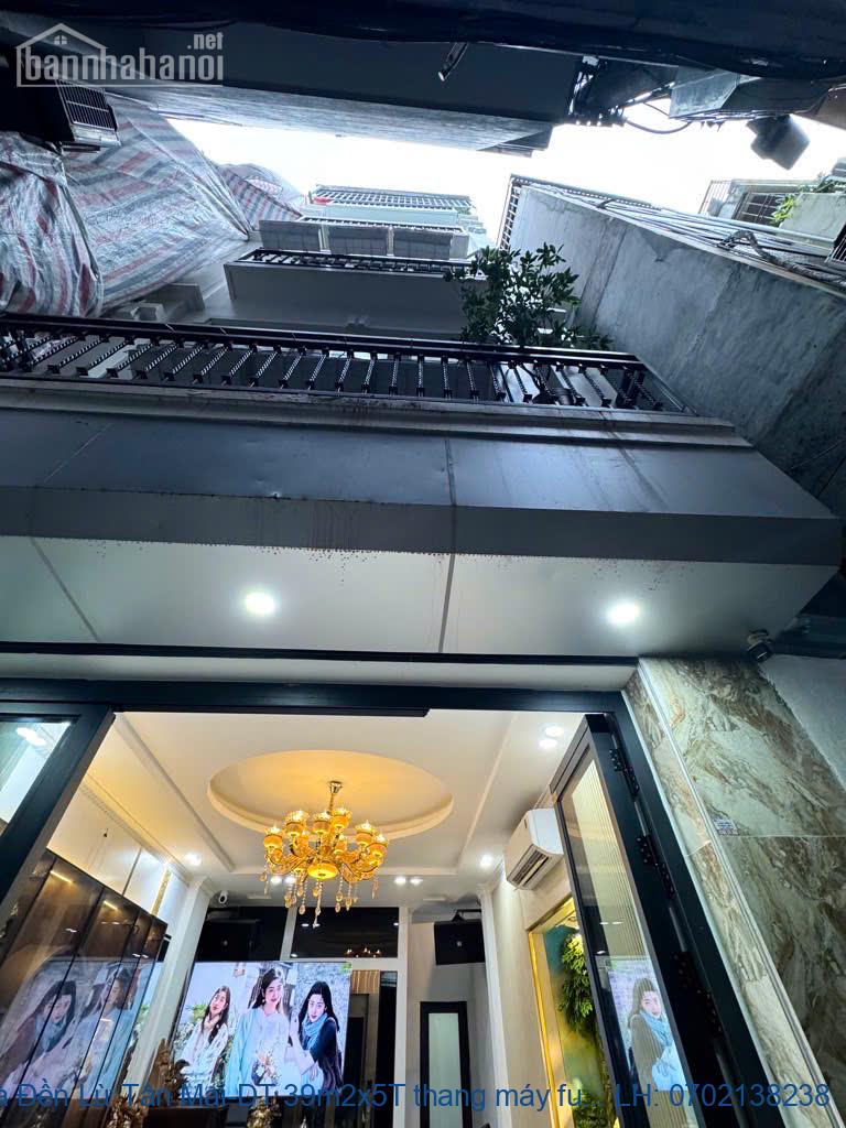 Nhà Đền Lừ Tân Mai-DT 39m2x5T thang máy full nội thất- ngõ thông tứ 