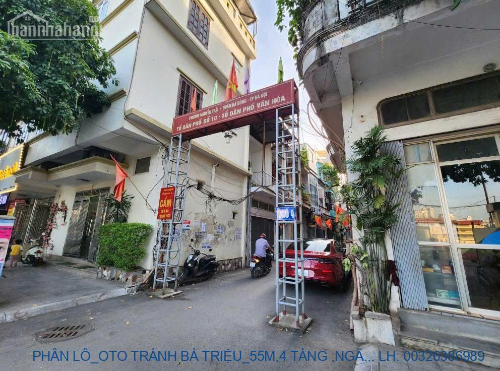 PHÂN LÔ_OTO TRÁNH BÀ TRIỆU_55M,4 TẦNG ,NGÕ 4 BÀ TRIỆU