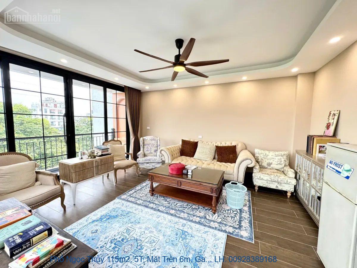 Phố Ngọc Thụy 115m2, 5T, Mặt Tiền 6m, Gara Ô Tô, Full Nội Thất, An C
