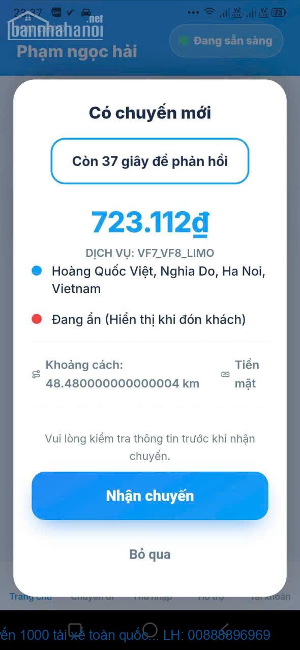Tuyển 1000 tài xế toàn quốc