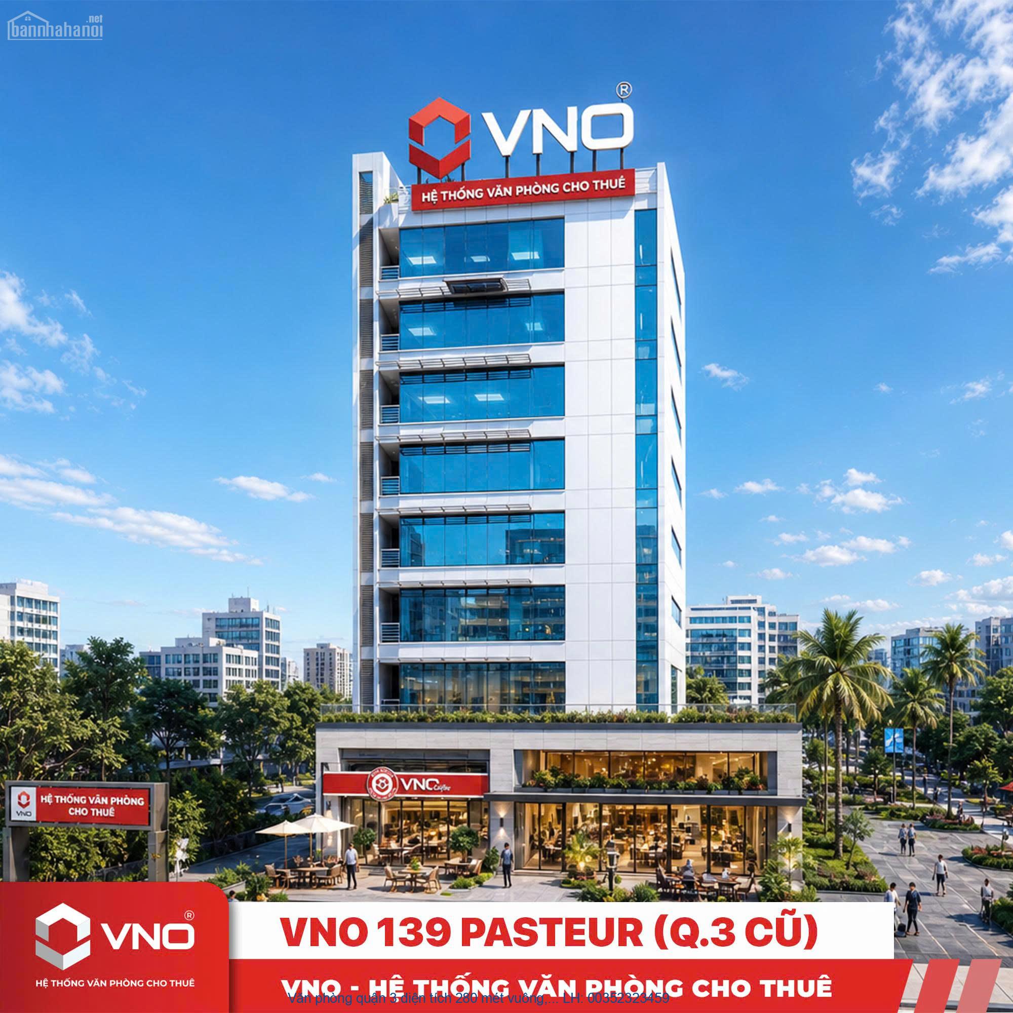 Văn phòng quận 3 diện tích 280 mét vuông, vị trí vàng, tòa nhà mới 